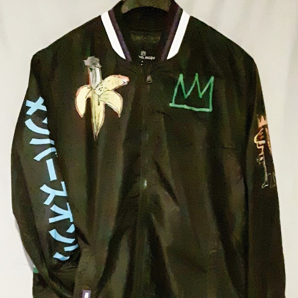 Men's Members Only Jean-Michel Basquiat Varsity Jacket Sz. XL
